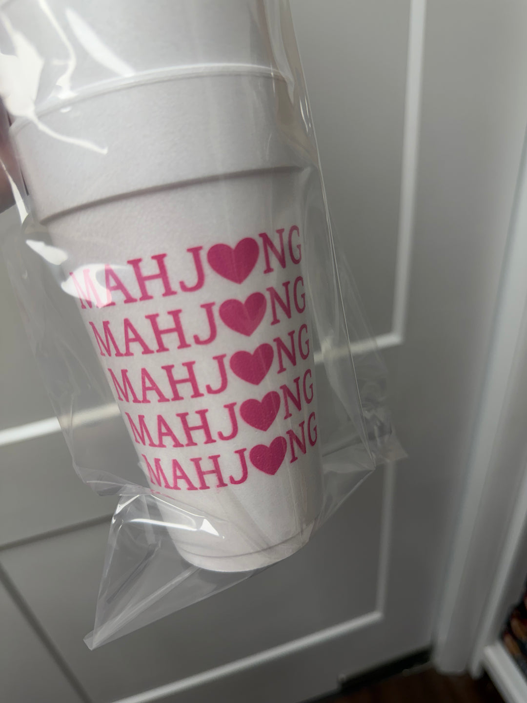 Mahjong Hearts Styrofoam Cups