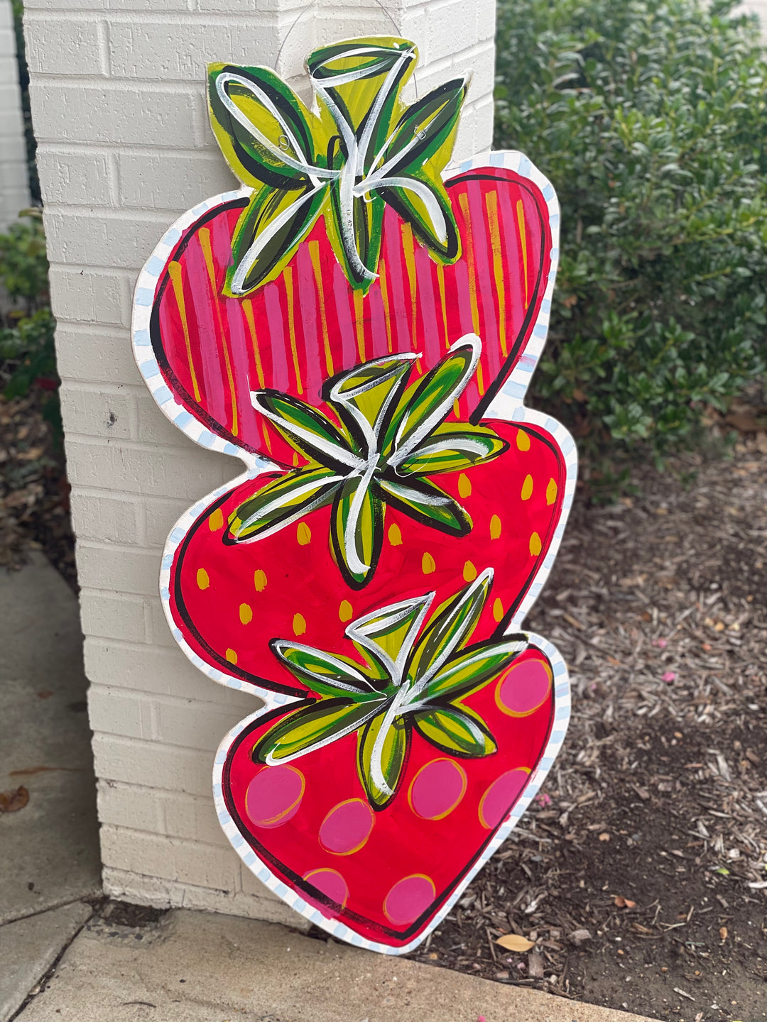 Strawberries Trio Door Hanger