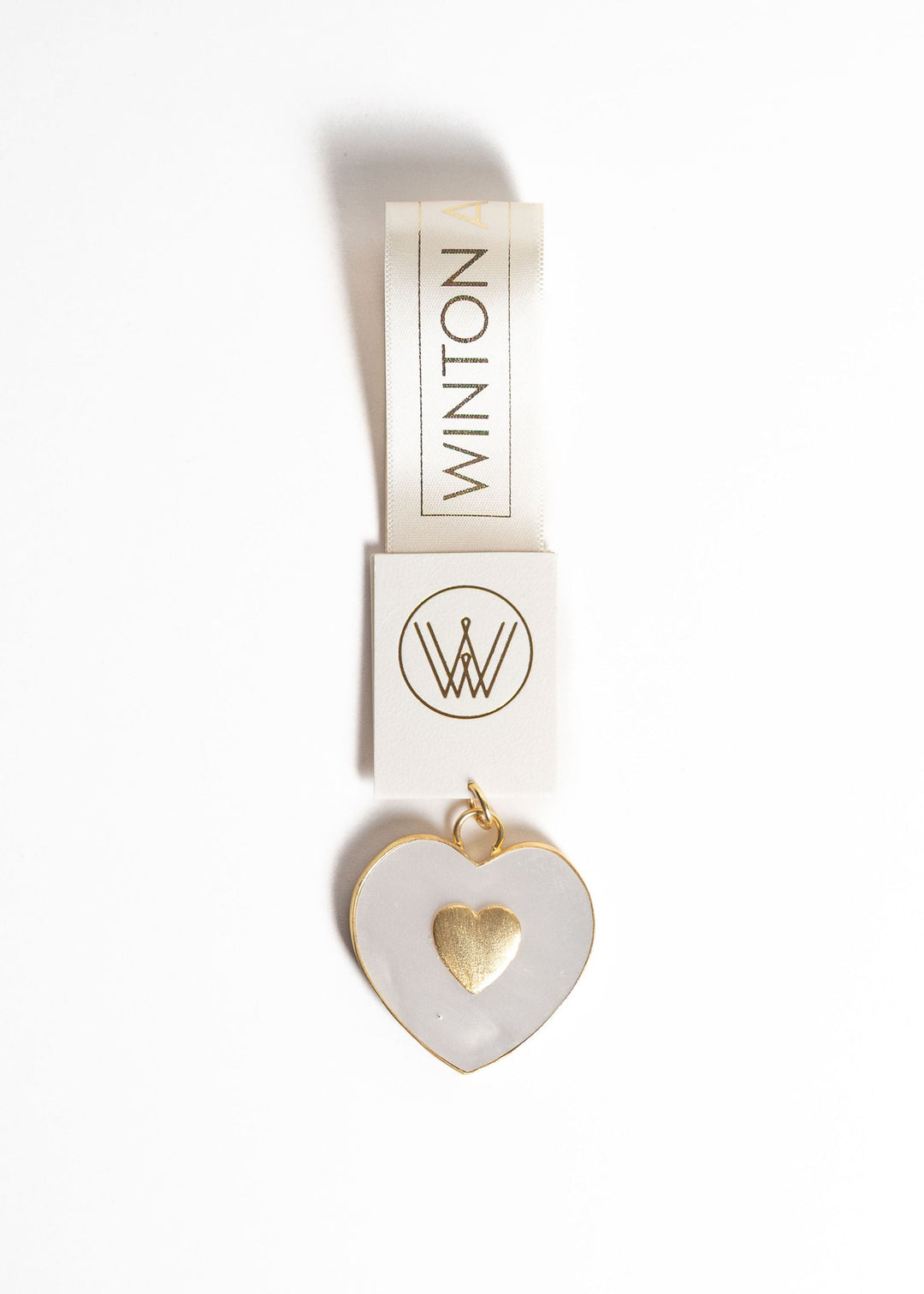 Opal & Heart Charm