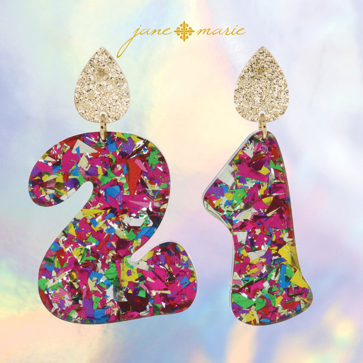 Milestone Birthday Candle Earring