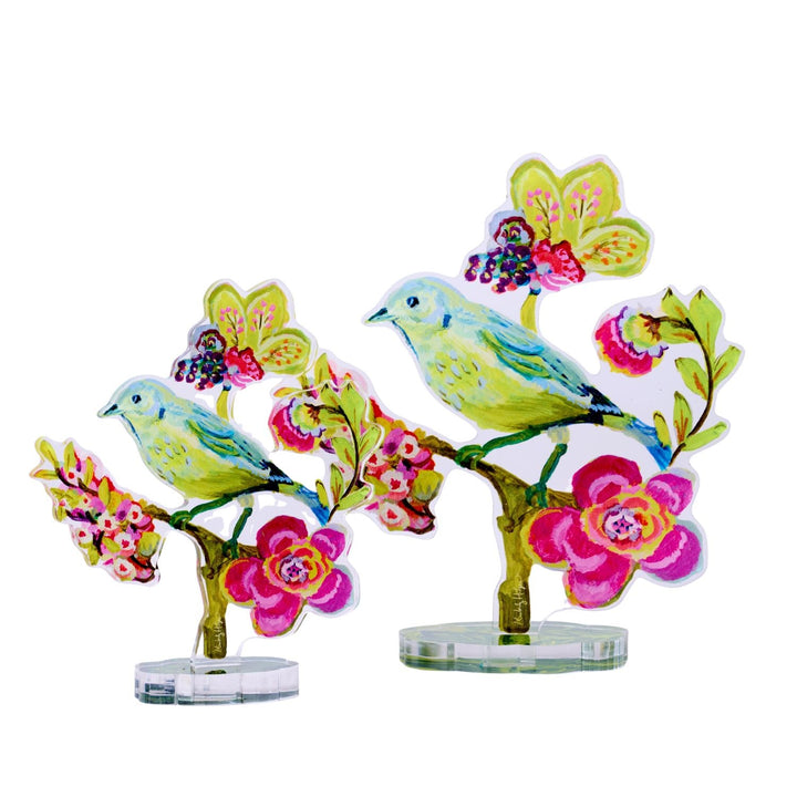 Acrylic Springtime Birds & Flowers