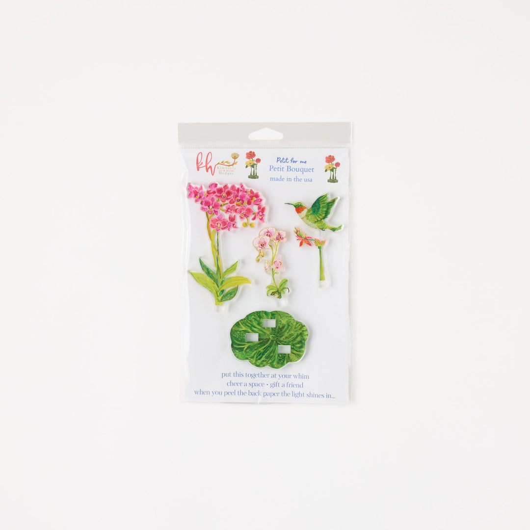 Acrylic Hummingbird Petite Bouquet