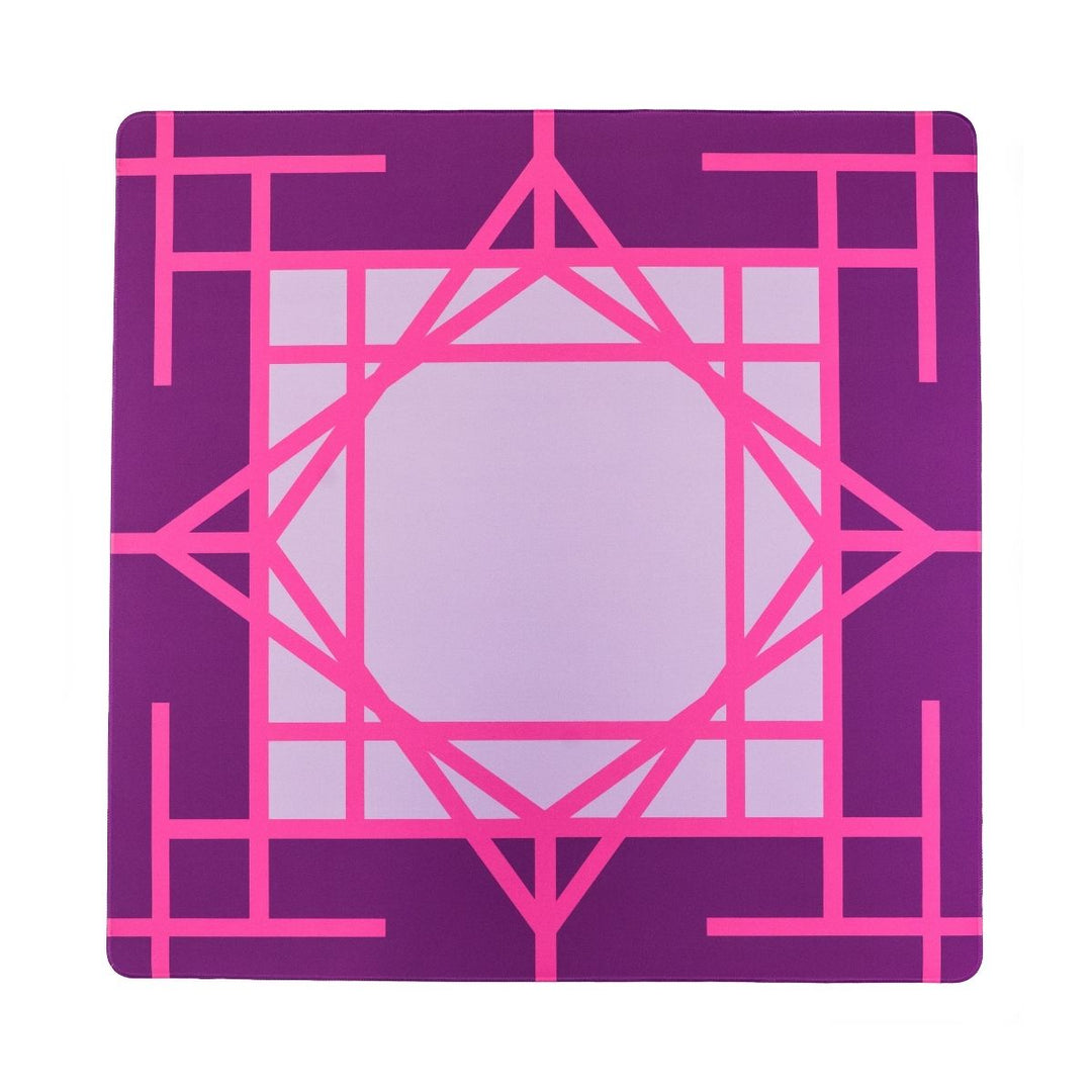 Lilac Garden/Butterfly Double-Sided Travel Mahjong Mat