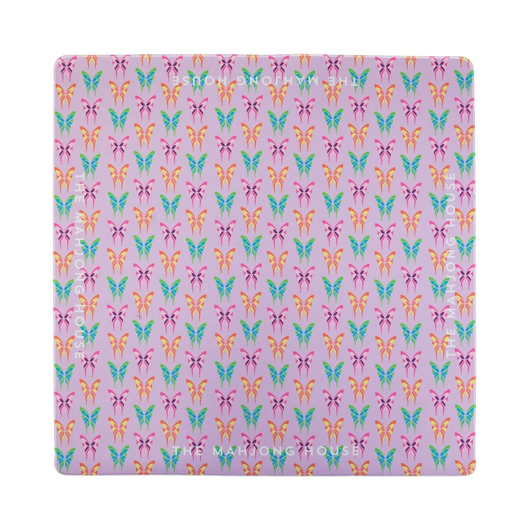 Lilac Garden/Butterfly Double-Sided Travel Mahjong Mat