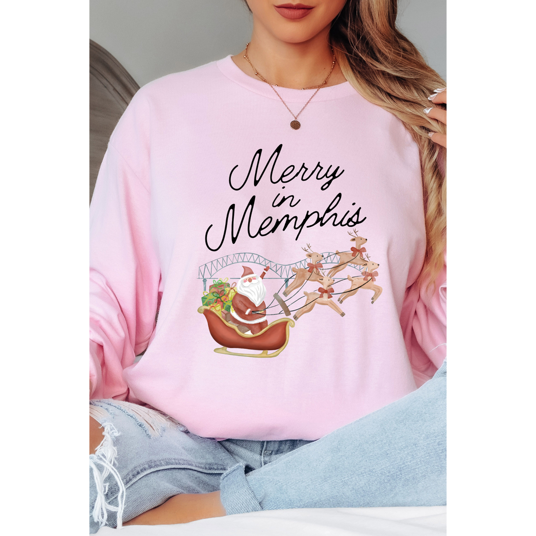 Merry in Memphis Christmas Shirt/Sweatshirt