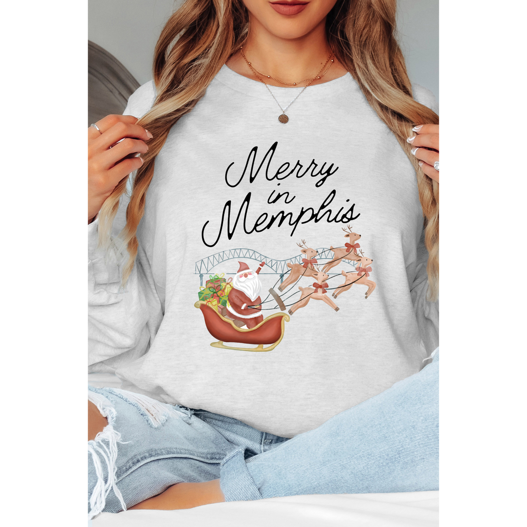 Merry in Memphis Christmas Shirt/Sweatshirt