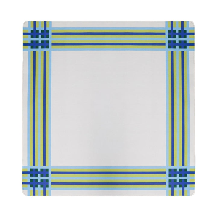 Mod Bird Bam & Plaid Double-Sided Mahjong Mat