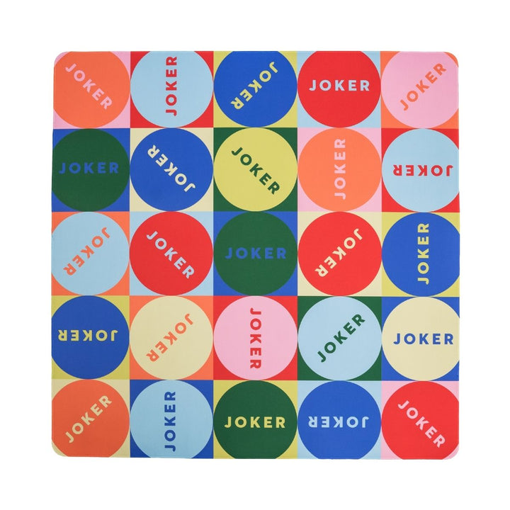 Mod Joker & Plaid Double-Sided Mahjong Mat