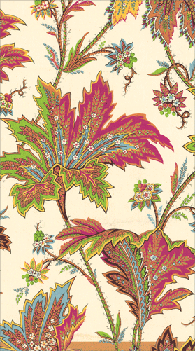 Ivory Paisley Leaves Napkin