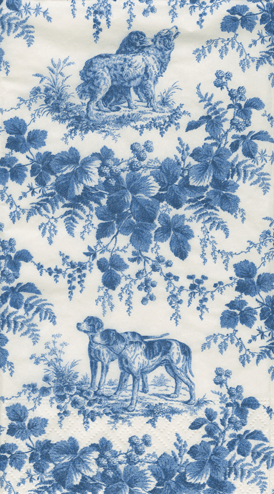 Blue Hunting Toile Napkin