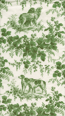 Green Hunting Toile Napkin