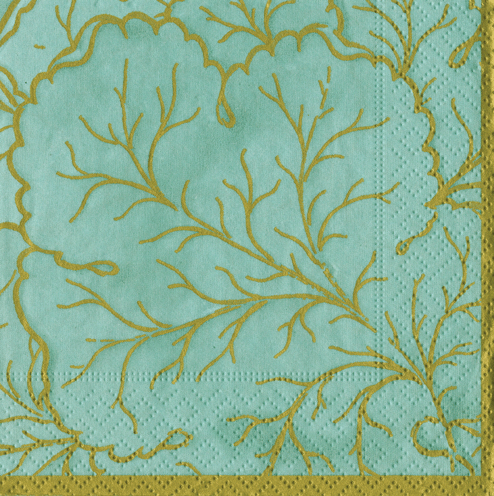 Gilded Majolica Napkins