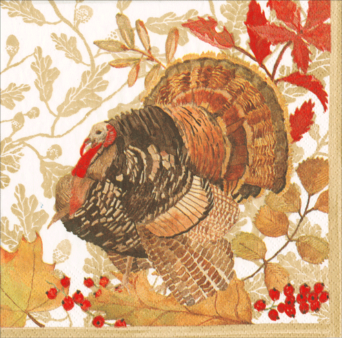Woodland Turkey Napkin