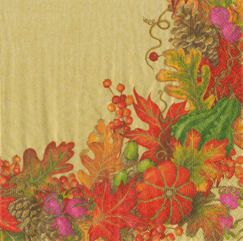 Harvest Garland Napkin