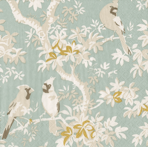 Blue Scenic Songbirds Napkin