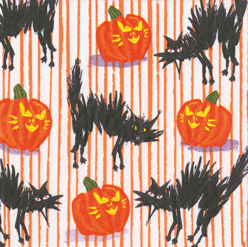Halloween Cats Napkin