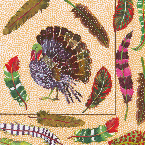 Plumage Turkey Napkin
