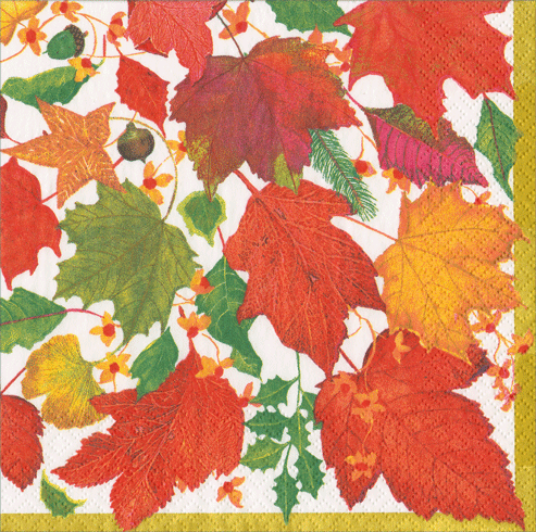 Swirling Leaves Napkin