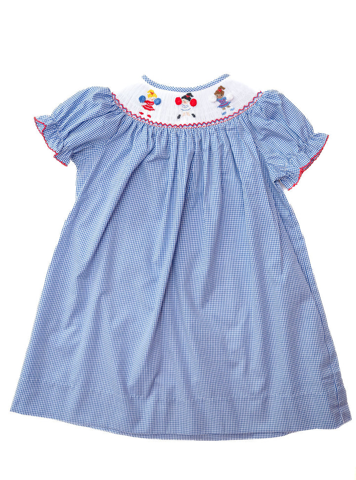Cheerleaders Smocked Dress