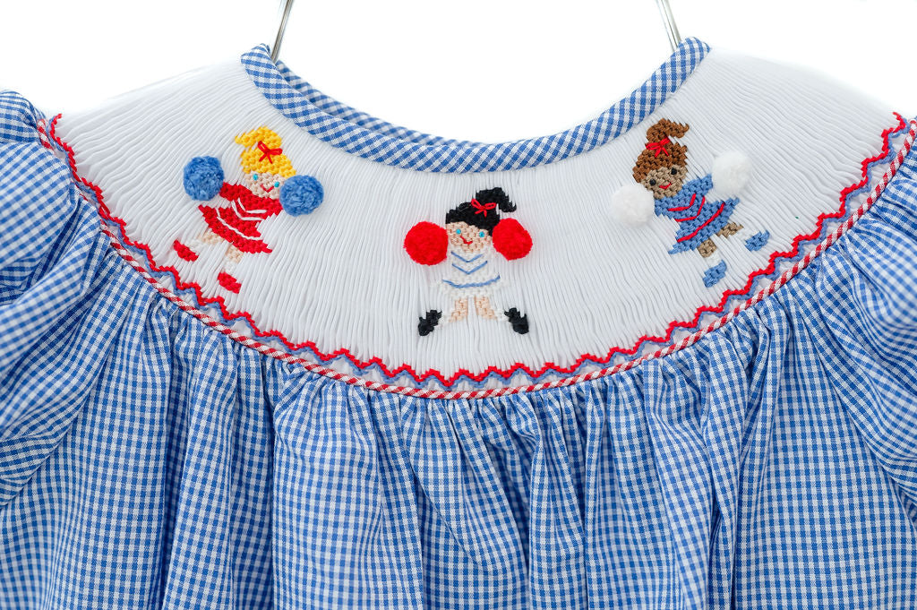 Cheerleaders Smocked Dress