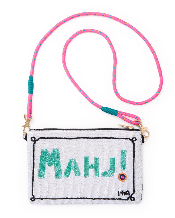 Mahjong Beaded Clutch