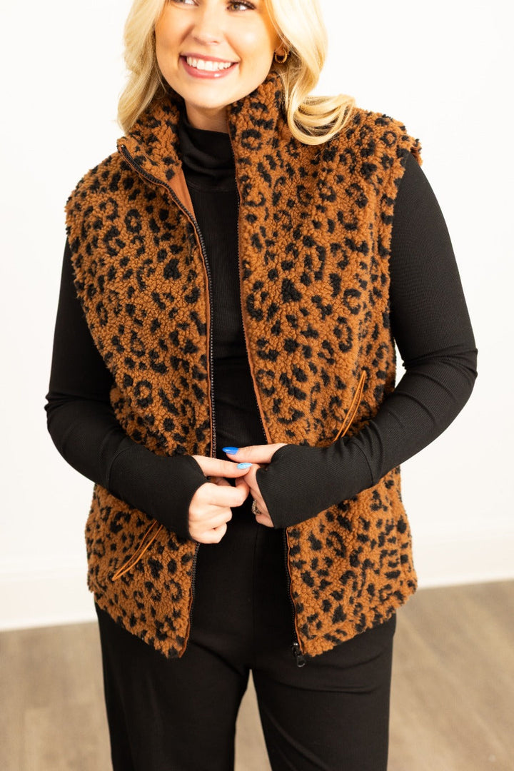 Leopard Fitted Vest