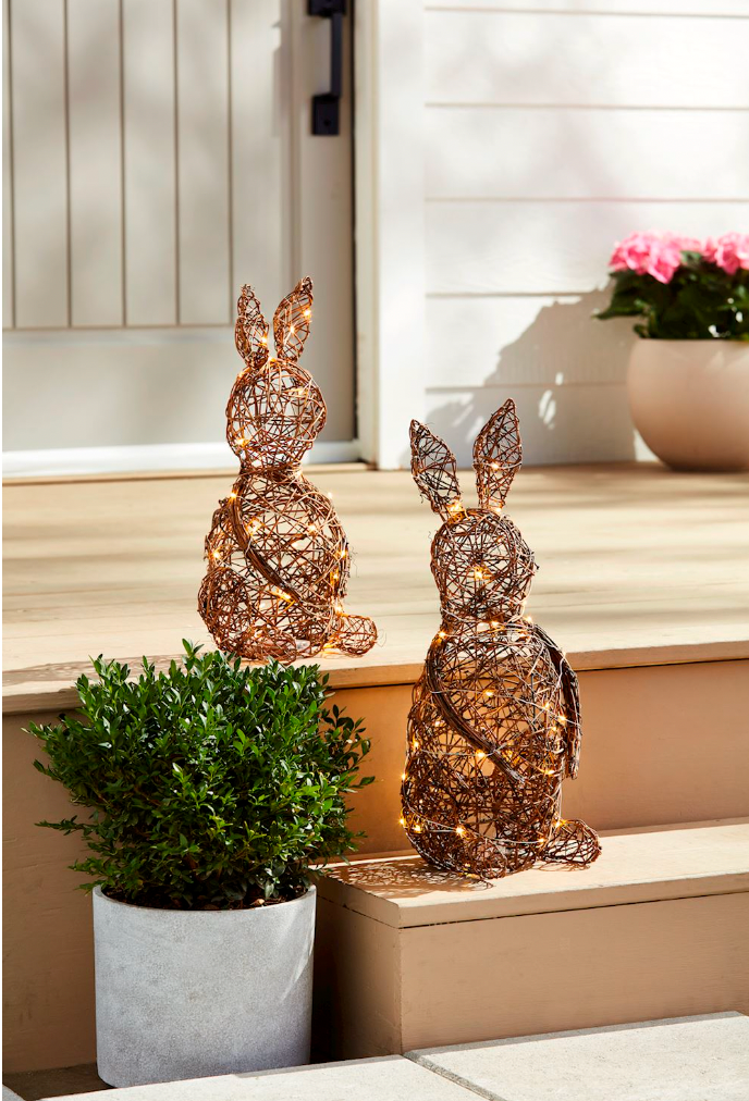 Woven LED Bunny Sitters