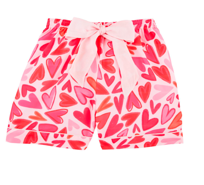 Valentine Pajama Shorts