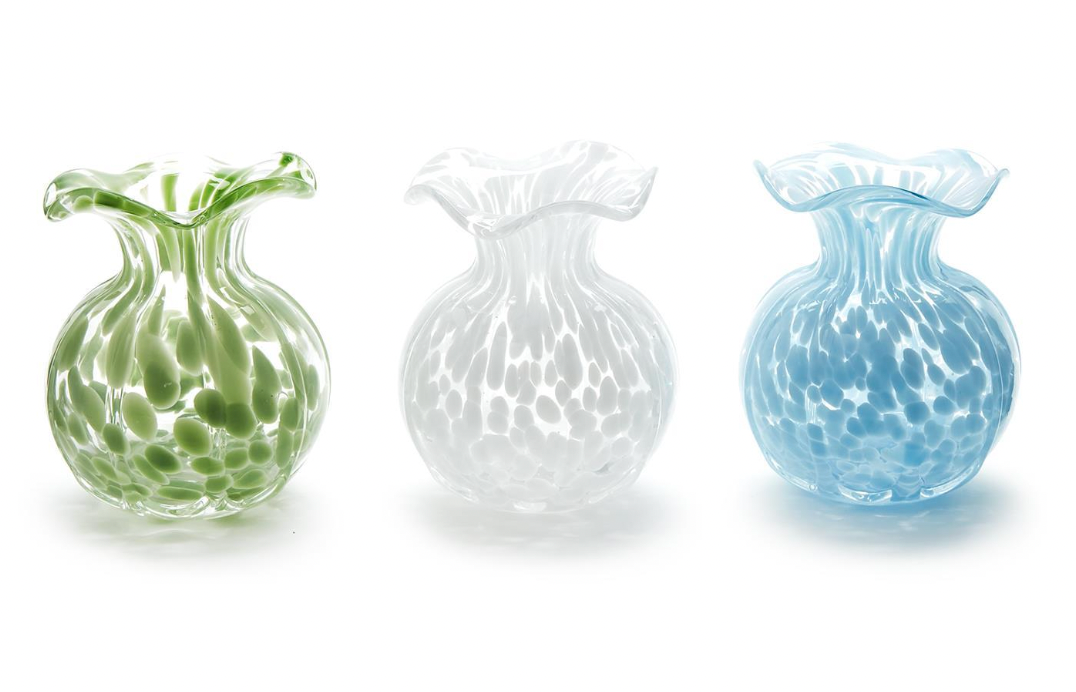 Ruffled Watercolor Egde Vase