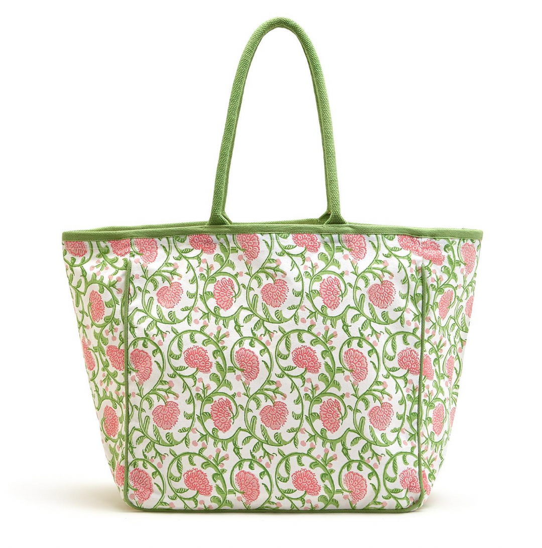 Floral Block Print Bag