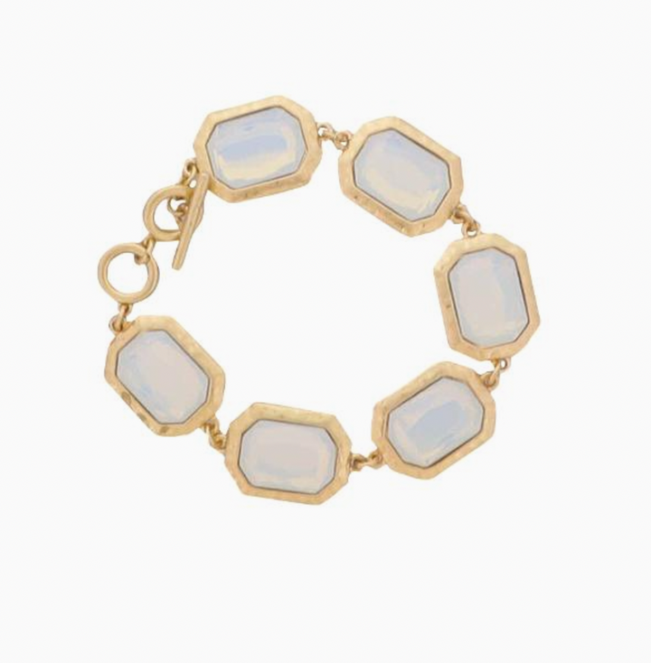 Gold Toggle Gemstone Bracelets