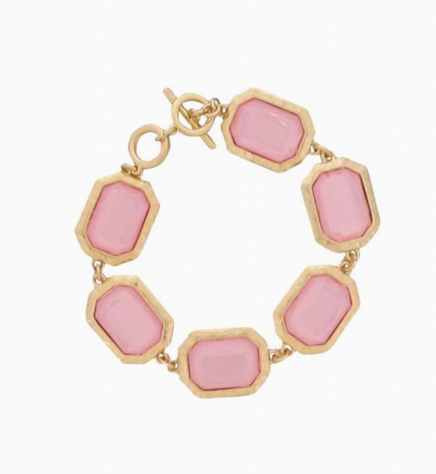 Gold Toggle Gemstone Bracelets