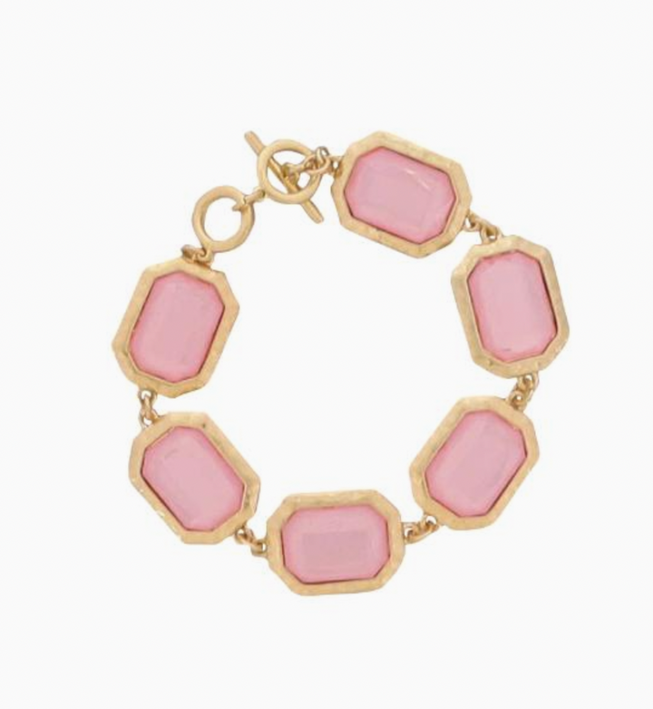 Gold Toggle Gemstone Bracelets