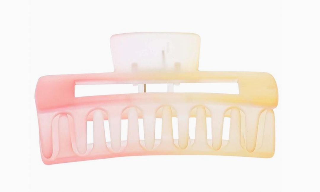 Orange Ombre Hair Clip