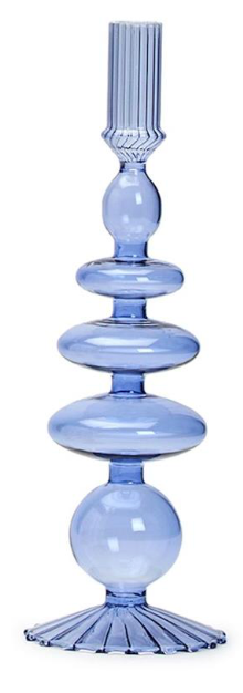 Colorful Glass Blown Candlestick Holder