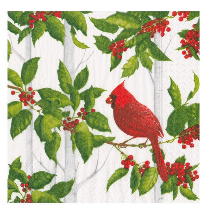 Holly and Songbirds Napkin