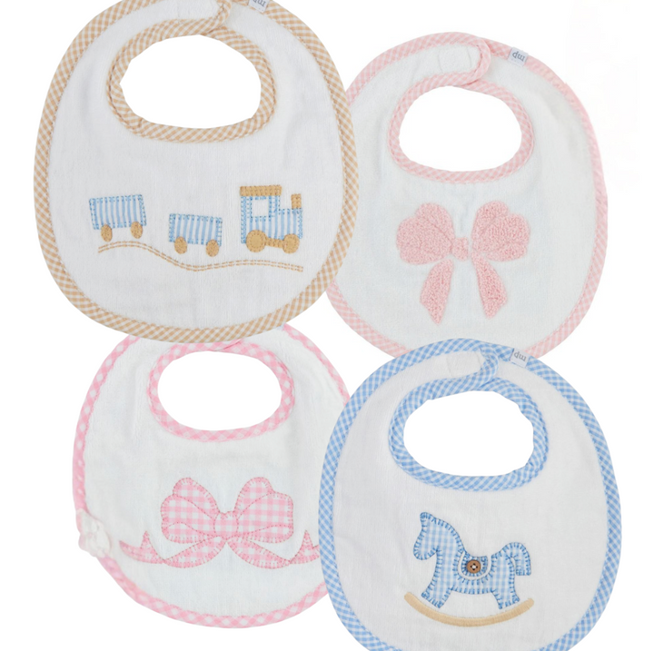 Gingham Lined Bibs