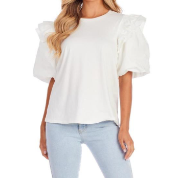 Flounce Sleeve Top