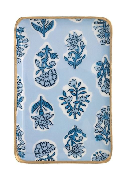 Block Print Pattern Trinket Dish