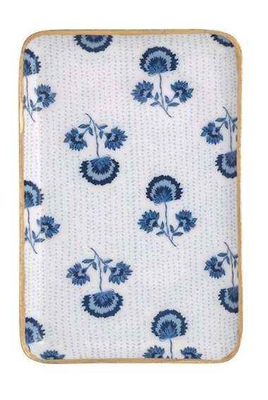 Block Print Pattern Trinket Dish