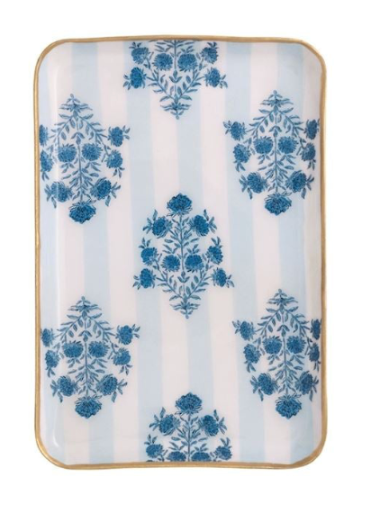 Block Print Pattern Trinket Dish