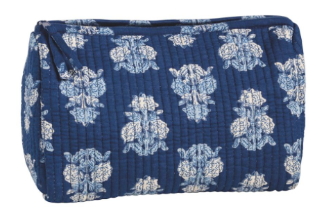 Block Print Cosmetic Bag