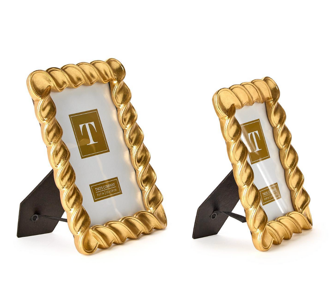 Twist Gold Leaf Frames