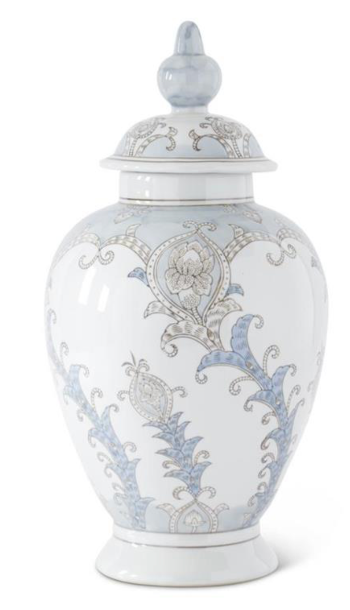 Floral Ceramic Vase & Jar