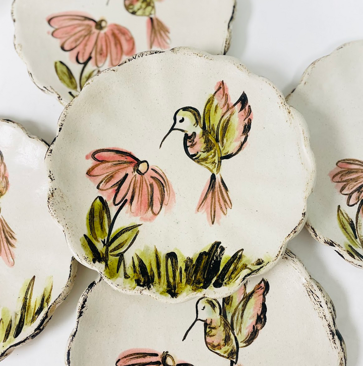 Rosaline Hummingbird Salad Plate