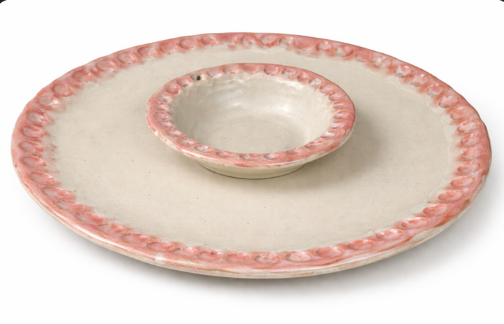 Rosaline Pottery Dimpled Chip & Dip