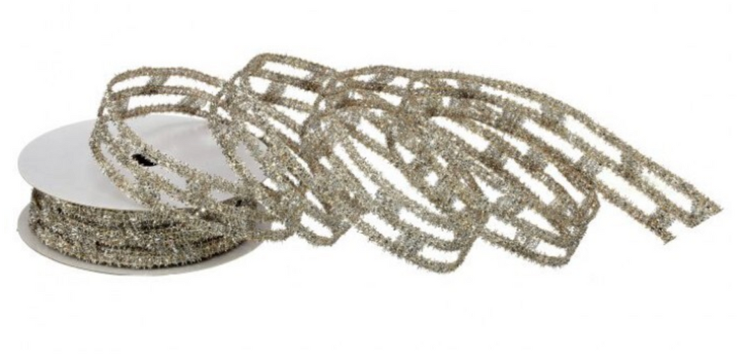 Glitter Chain Link Ribbon