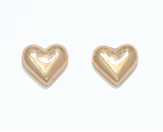 Gold Heart Stud Earrings | Cuties