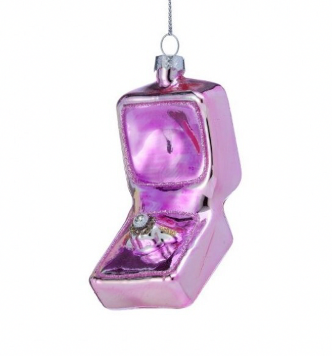 Pink Engagement Ring Ornament