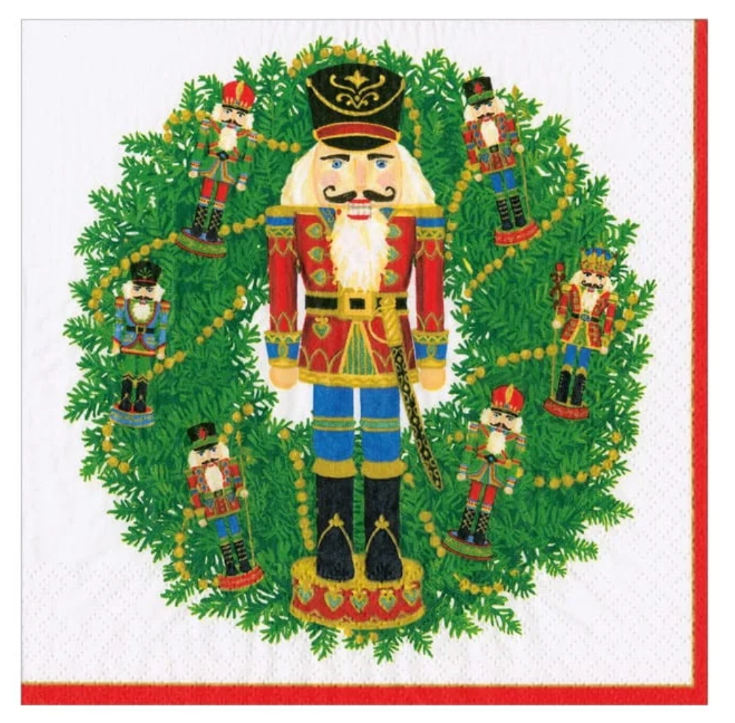 Nutcracker Wreath Napkin